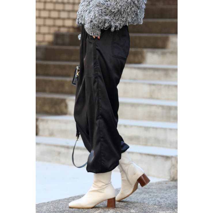 ウエストゴムサテンカーゴパンツ 88-003187 | BONJOUR SAGAN | 詳細画像10 