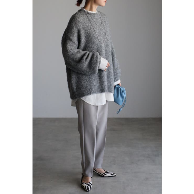 ウール混ブークレーニットプルオーバー 88-003211 | BONJOUR SAGAN | 詳細画像11 