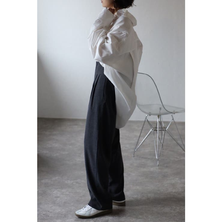 2タックベルトレススラックスパンツ 88-003240 | BONJOUR SAGAN | 詳細画像4 