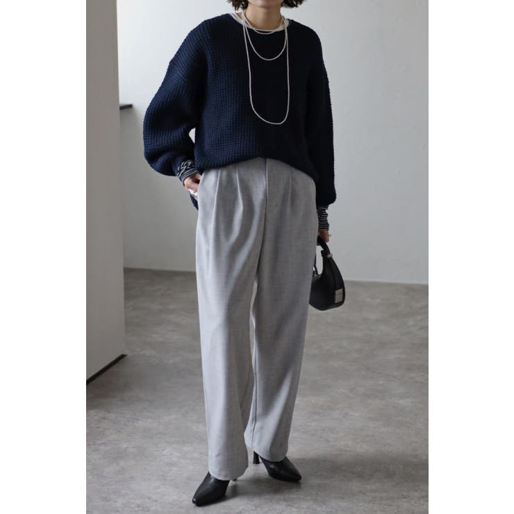 2タックベルトレススラックスパンツ 88-003240 | BONJOUR SAGAN | 詳細画像8 