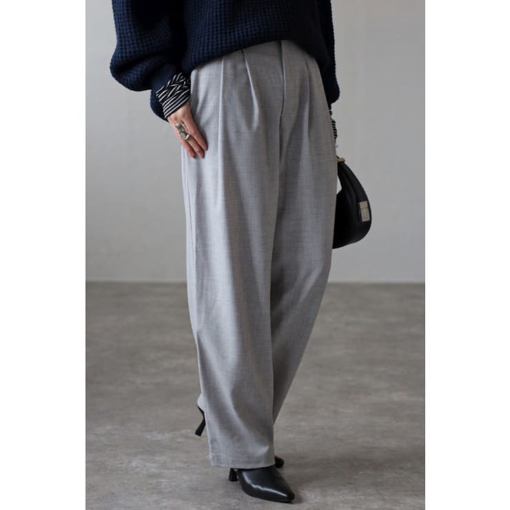 2タックベルトレススラックスパンツ 88-003240 | BONJOUR SAGAN | 詳細画像9 