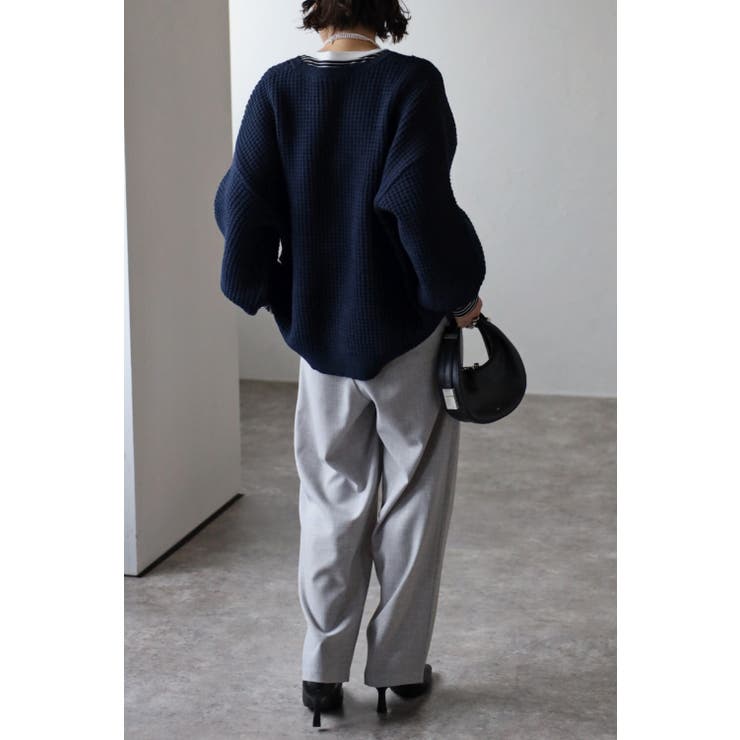 2タックベルトレススラックスパンツ 88-003240 | BONJOUR SAGAN | 詳細画像13 