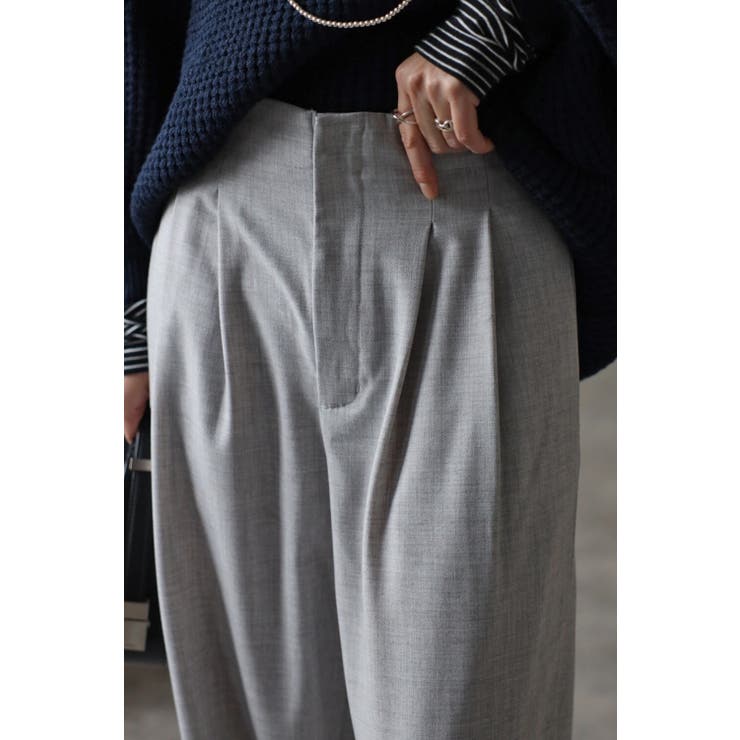 2タックベルトレススラックスパンツ 88-003240 | BONJOUR SAGAN | 詳細画像15 