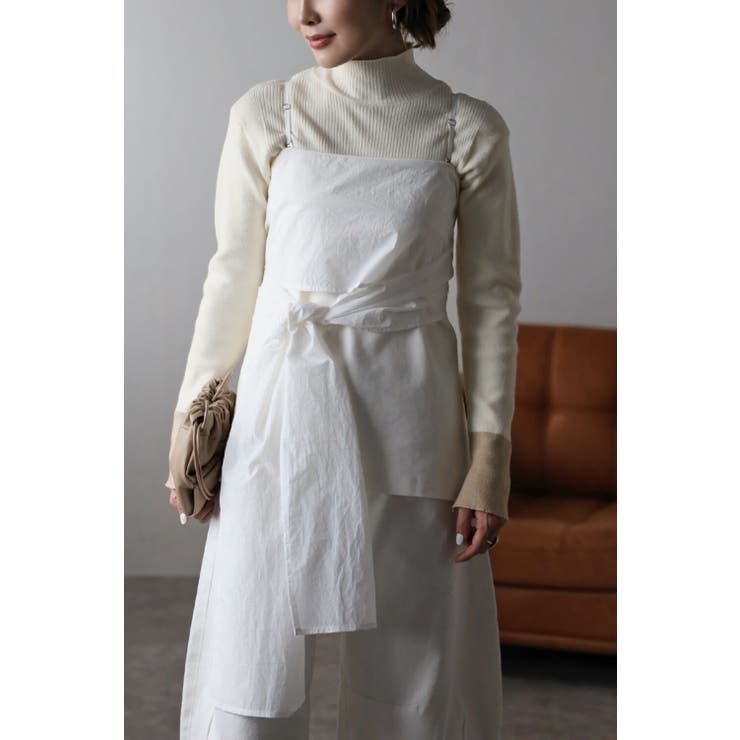 IVORY | 異素材ウエストリボンキャミビスチェ 88-003389 | BONJOUR SAGAN