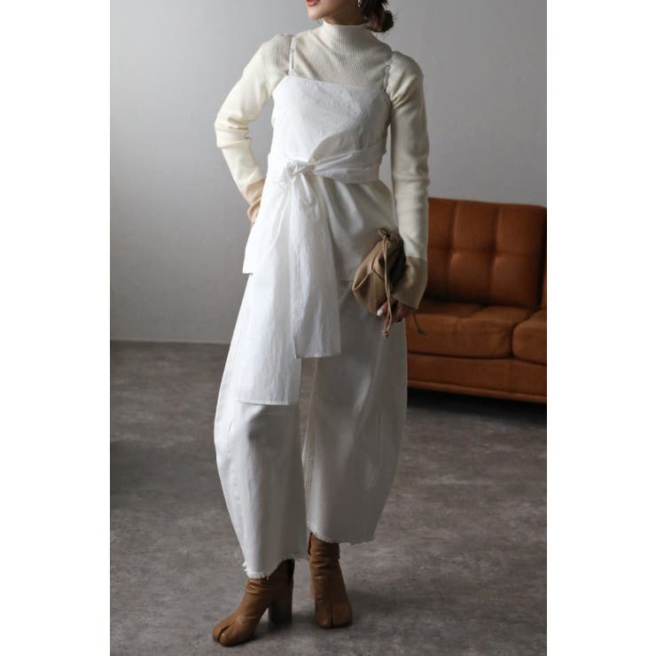 異素材ウエストリボンキャミビスチェ 88-003389 | BONJOUR SAGAN | 詳細画像9 