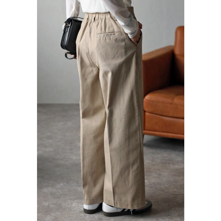 ツイルストレートパンツ 88-003415 | BONJOUR SAGAN | 詳細画像2 