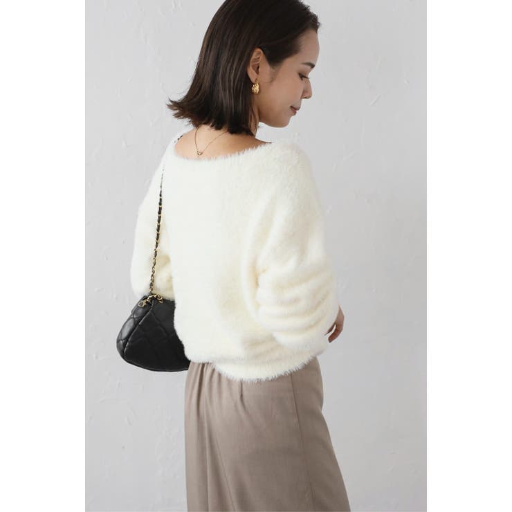 フェザーオフショルニットトップス 88-004399 | BONJOUR SAGAN | 詳細画像2 