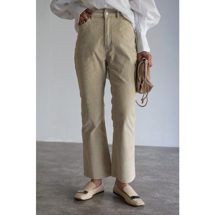 コーデュロイセミフレアパンツ 88-001485 | BONJOUR SAGAN | 詳細画像1 