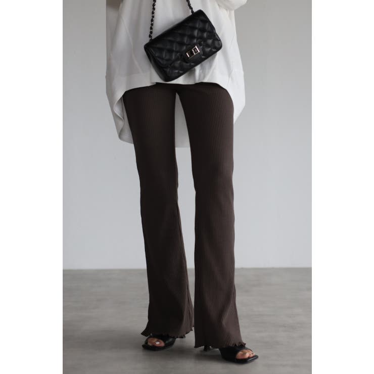 フレアリブレギンスパンツ 99 000632 | BONJOUR SAGAN | 詳細画像3 