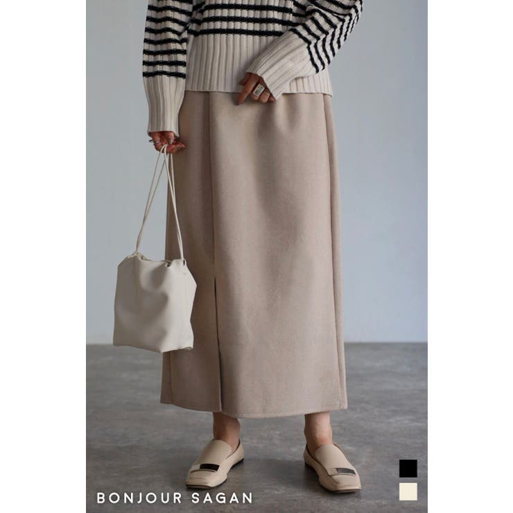 ウールライクスリットスカート 88-001735 | BONJOUR SAGAN | 詳細画像1 