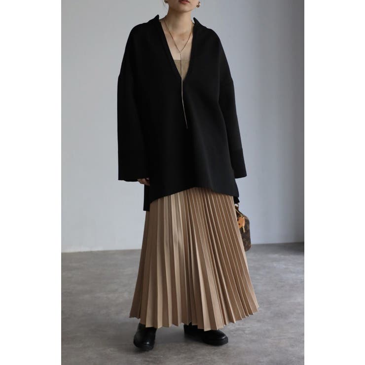 ディープVネックダンボールプルオーバー/BEIGE/ | BONJOUR SAGAN | 詳細画像7 