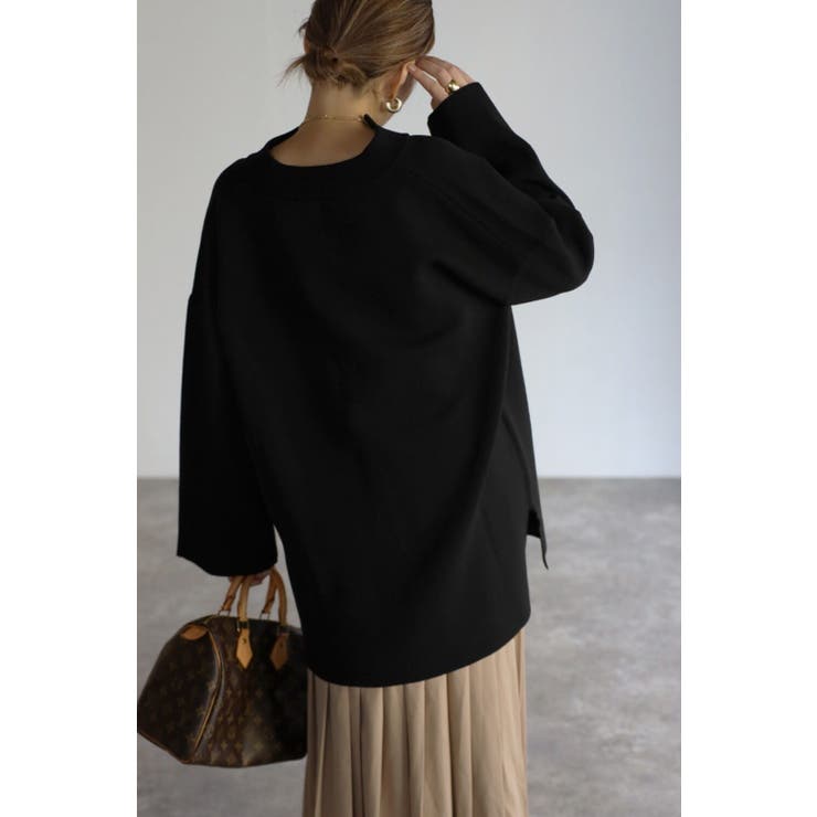 ディープVネックダンボールプルオーバー/BEIGE/ | BONJOUR SAGAN | 詳細画像8 