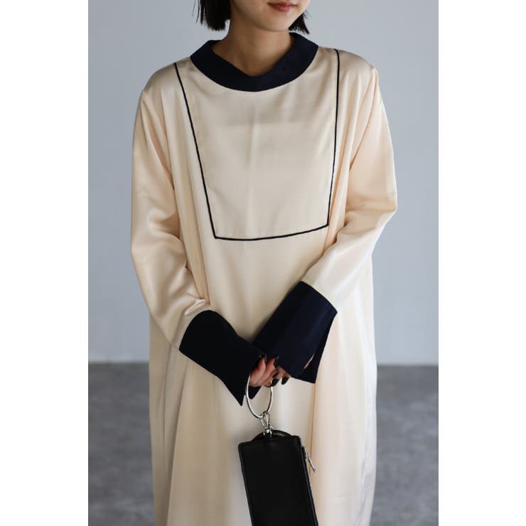 配色パイピングワンピース 77-000969 | BONJOUR SAGAN | 詳細画像2 