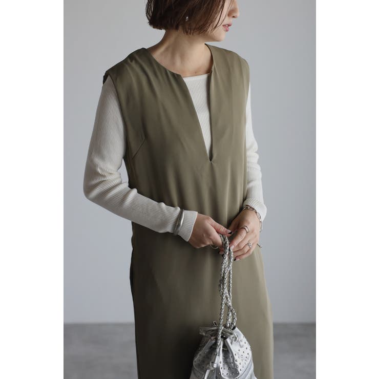 ディープVネックワンピース | BONJOUR SAGAN | 詳細画像16 