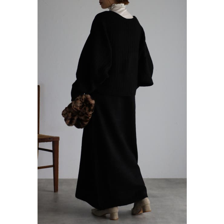 セーター付きディープVネックニットワンピース 88 002360 | BONJOUR SAGAN | 詳細画像20 