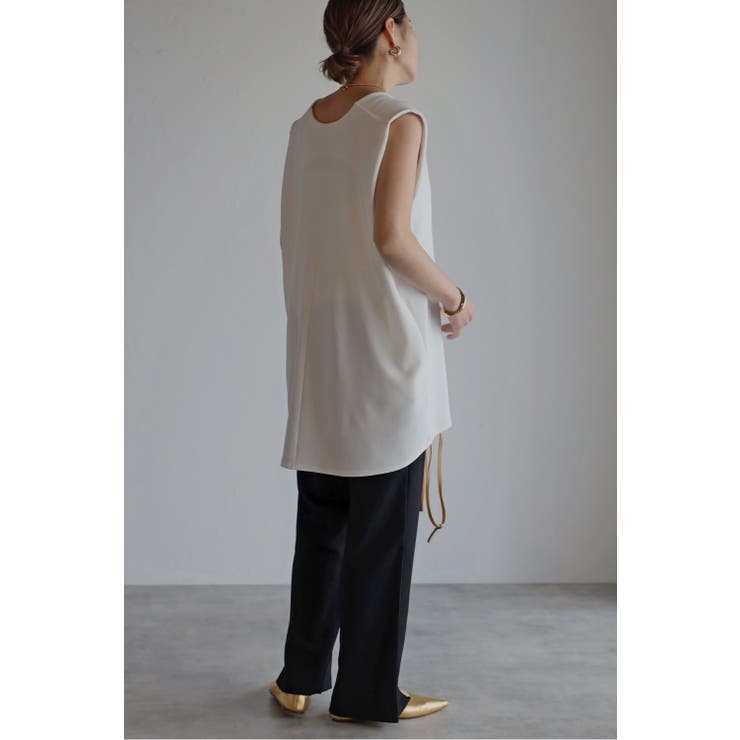 ディープVネックノースリーブカットソー 96-164737 | BONJOUR SAGAN | 詳細画像5 