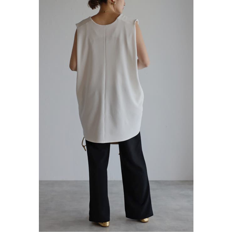 ディープVネックノースリーブカットソー 96-164737 | BONJOUR SAGAN | 詳細画像7 