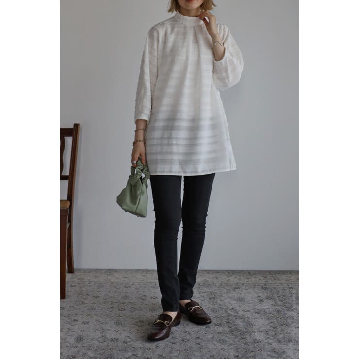 ジャガードタックブラウス 77-001624 | BONJOUR SAGAN | 詳細画像14 