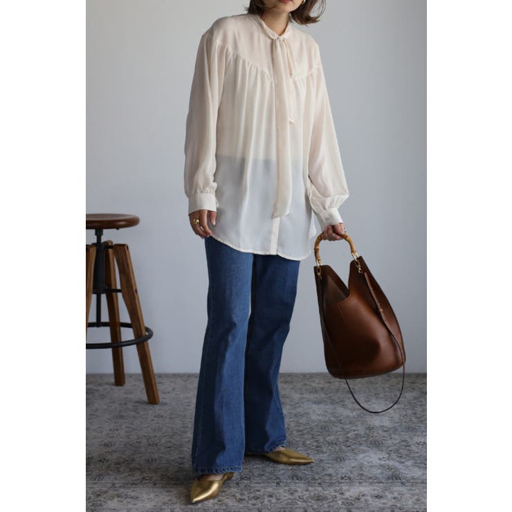 ボウタイジョーゼットブラウス 88-001127 | BONJOUR SAGAN | 詳細画像2 