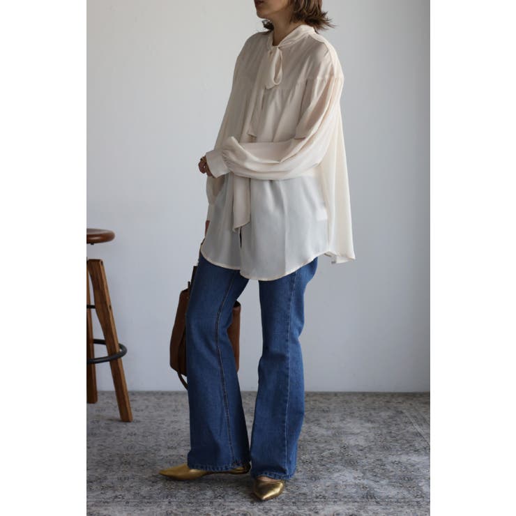 ボウタイジョーゼットブラウス 88-001127 | BONJOUR SAGAN | 詳細画像4 