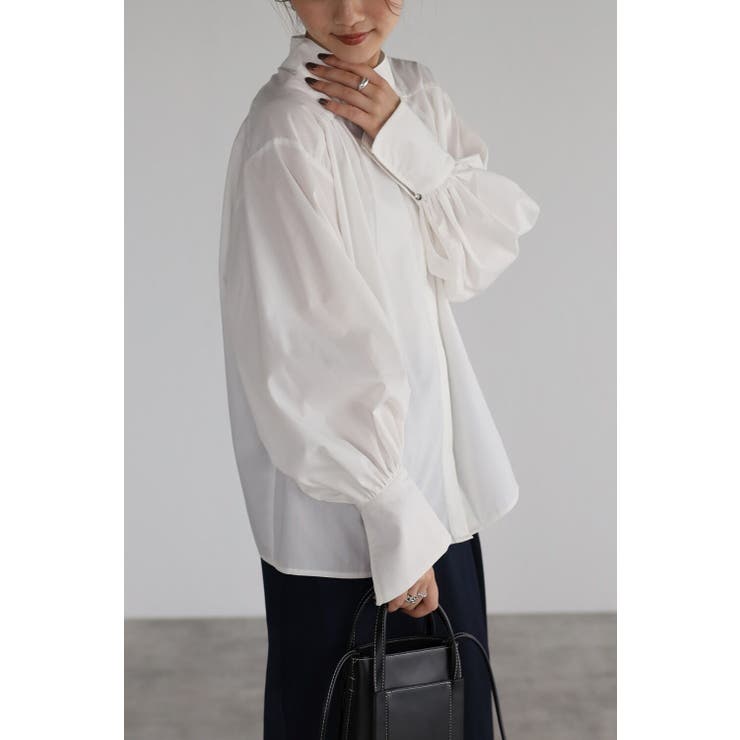 前後2WAYピンタックブラウス 77-001186/99-000336 | BONJOUR SAGAN | 詳細画像2 