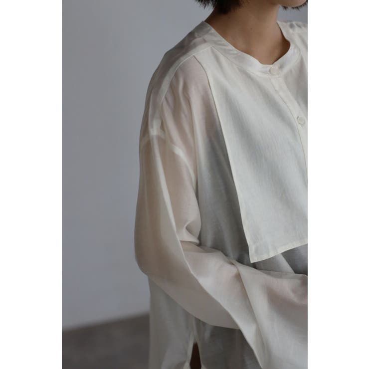 ブザム切り替えシアーシャツ 88-001555 | BONJOUR SAGAN | 詳細画像8 