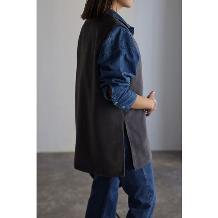 ウールライクフロントポケットベスト 88-001818 | BONJOUR SAGAN | 詳細画像3 