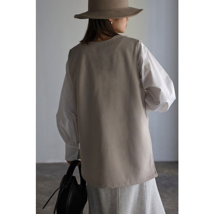 ウールライクフロントポケットベスト 88-001818 | BONJOUR SAGAN | 詳細画像14 