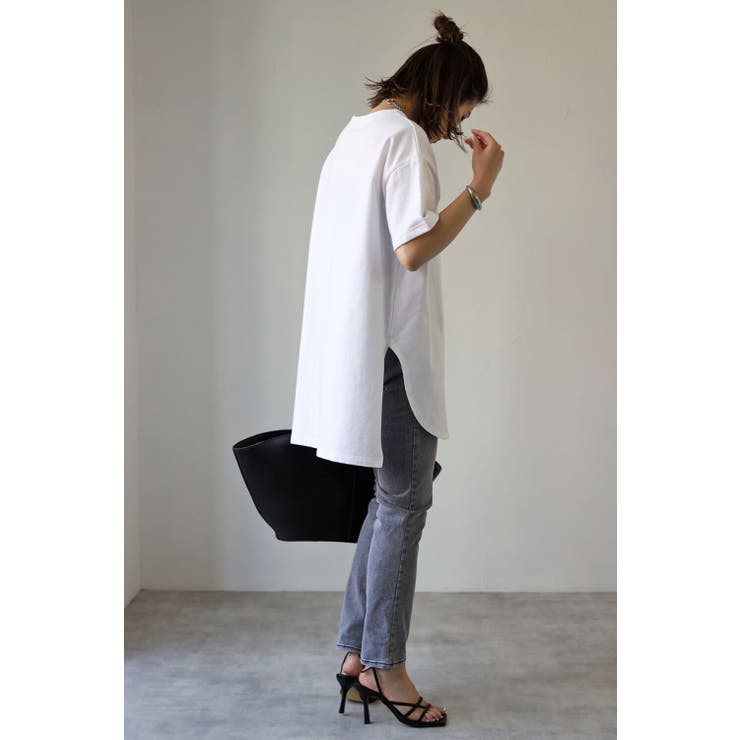 コットンサイドスリットTシャツ 96-183407 | BONJOUR SAGAN | 詳細画像2 