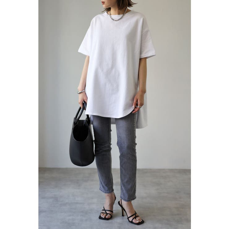 コットンサイドスリットTシャツ 96-183407 | BONJOUR SAGAN | 詳細画像4 