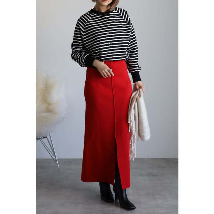 スナップボタンボーダーカーディガン 77-001838 | BONJOUR SAGAN | 詳細画像9 