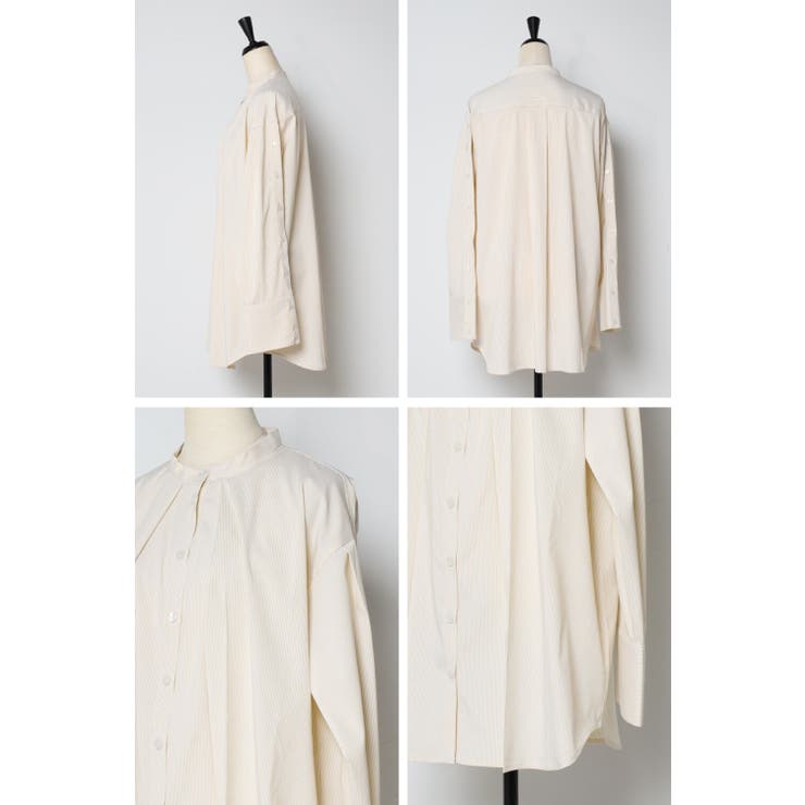 オープンスリーブネックタックストライプシャツ 77-001950 | BONJOUR SAGAN | 詳細画像17 