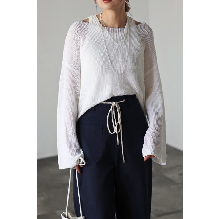 リネンライクメッシュニット | BONJOUR SAGAN | 詳細画像6 