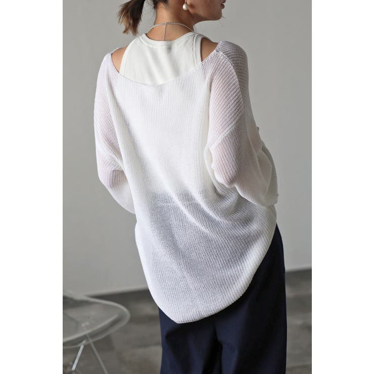 リネンライクメッシュニット | BONJOUR SAGAN | 詳細画像9 