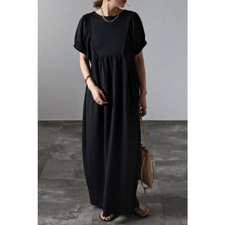 バックオープンパフスリーブコクーンワンピース 77-002538 | BONJOUR SAGAN | 詳細画像7 