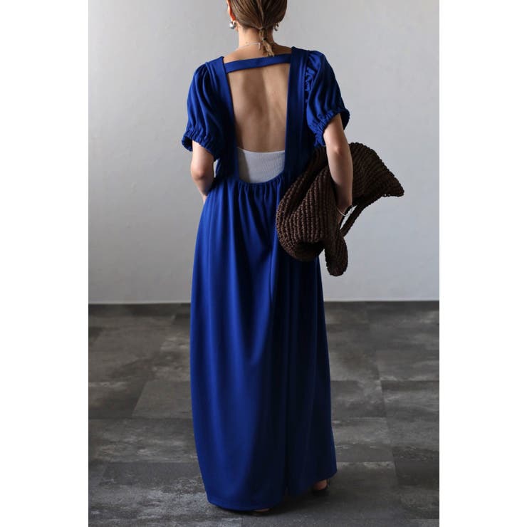 バックオープンパフスリーブコクーンワンピース 77-002538 | BONJOUR SAGAN | 詳細画像8 