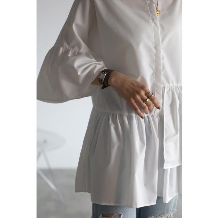 アシメフリルシャツ 77-002923 | BONJOUR SAGAN | 詳細画像13 