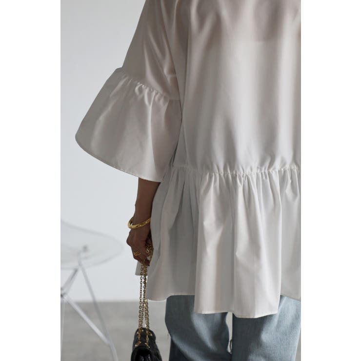 アシメフリルシャツ 77-002923 | BONJOUR SAGAN | 詳細画像14 