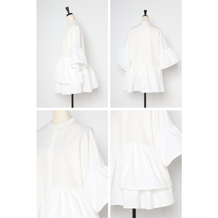 アシメフリルシャツ 77-002923 | BONJOUR SAGAN | 詳細画像16 