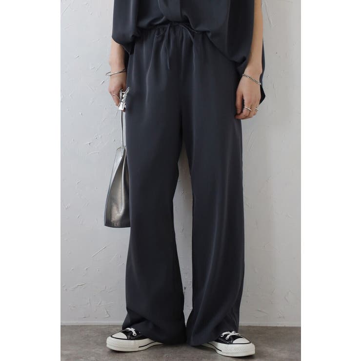 マットサテンノースリブラウス×パンツセットアップ 77-003664 | BONJOUR SAGAN | 詳細画像5 