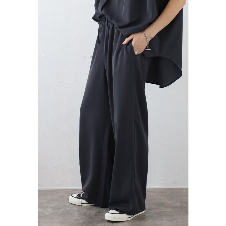 マットサテンノースリブラウス×パンツセットアップ 77-003664 | BONJOUR SAGAN | 詳細画像25 