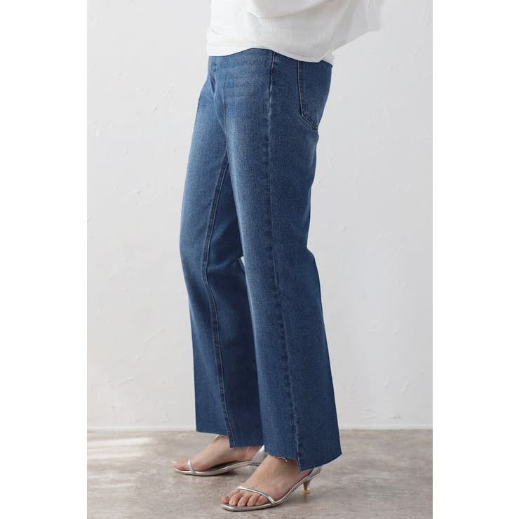 ステップカットテーパードデニムパンツ 77-003671 | BONJOUR SAGAN | 詳細画像4 