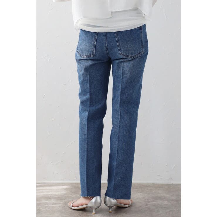 ステップカットテーパードデニムパンツ 77-003671 | BONJOUR SAGAN | 詳細画像7 