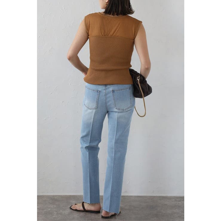 ステップカットテーパードデニムパンツ 77-003671 | BONJOUR SAGAN | 詳細画像22 