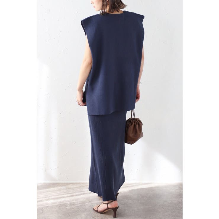 サマーニットVネックボクシーベスト 77-003720 | BONJOUR SAGAN | 詳細画像10 