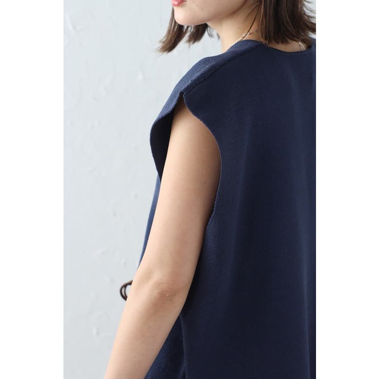 サマーニットVネックボクシーベスト 77-003720 | BONJOUR SAGAN | 詳細画像11 