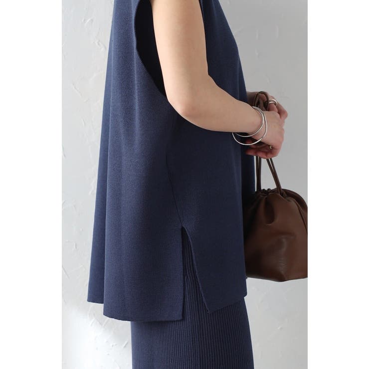 サマーニットVネックボクシーベスト 77-003720 | BONJOUR SAGAN | 詳細画像12 