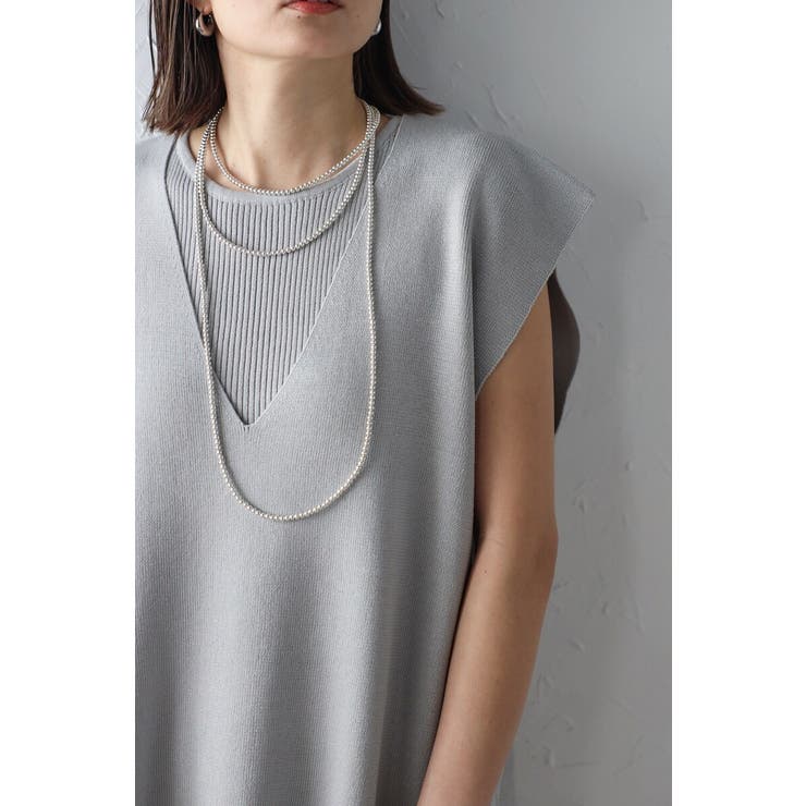 サマーニットVネックボクシーベスト 77-003720 | BONJOUR SAGAN | 詳細画像17 