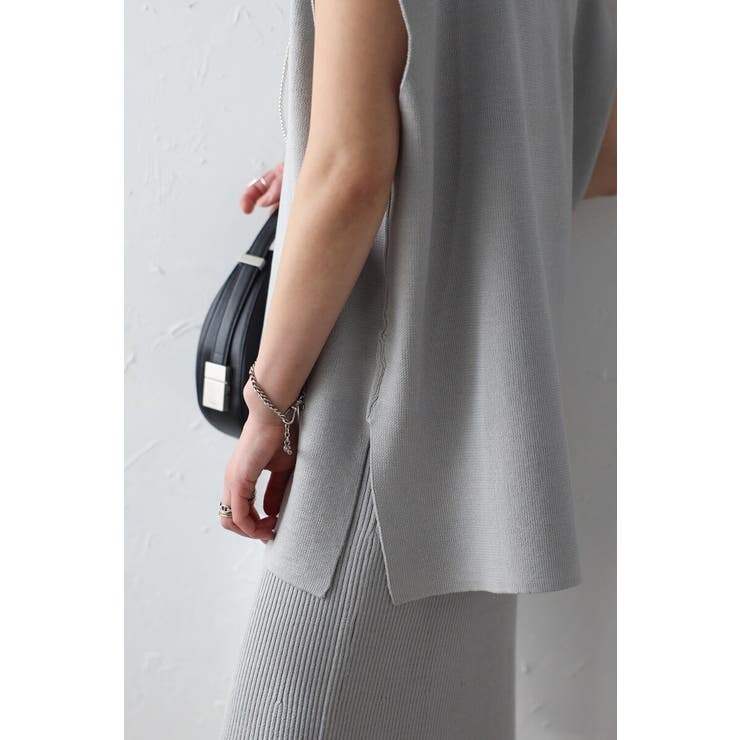 サマーニットVネックボクシーベスト 77-003720 | BONJOUR SAGAN | 詳細画像18 