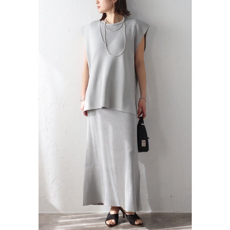 サマーニットVネックボクシーベスト 77-003720 | BONJOUR SAGAN | 詳細画像19 